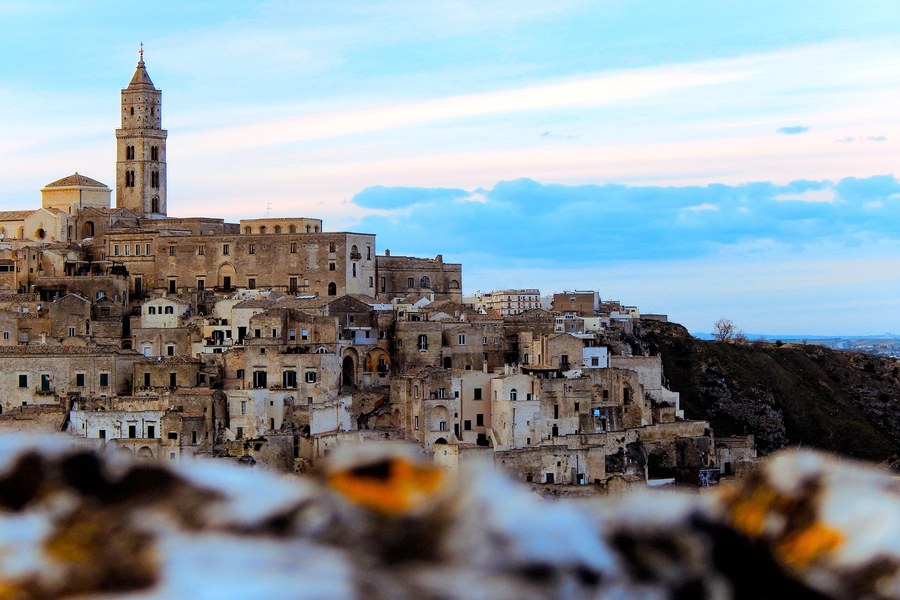 Matera Cathedral and historic skyline
